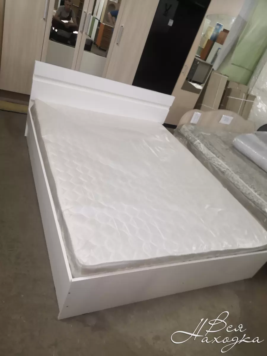 кровать белый глянец 160х200 с подъемным механизмом