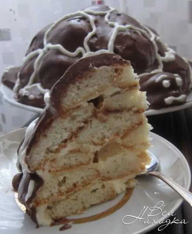 Торт черепаха со сметанным кремом рецепт с фото