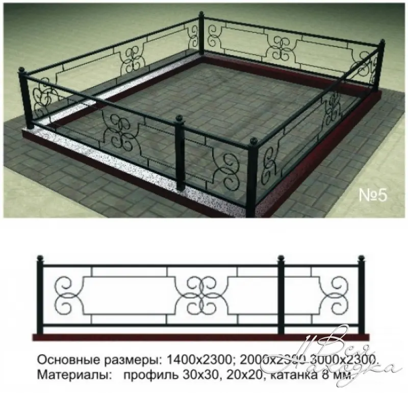 Стандартный размер оградки на кладбище