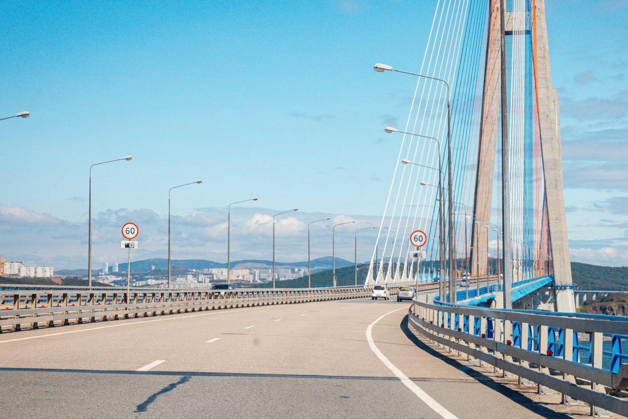 фото мост на остров русский во владивостоке